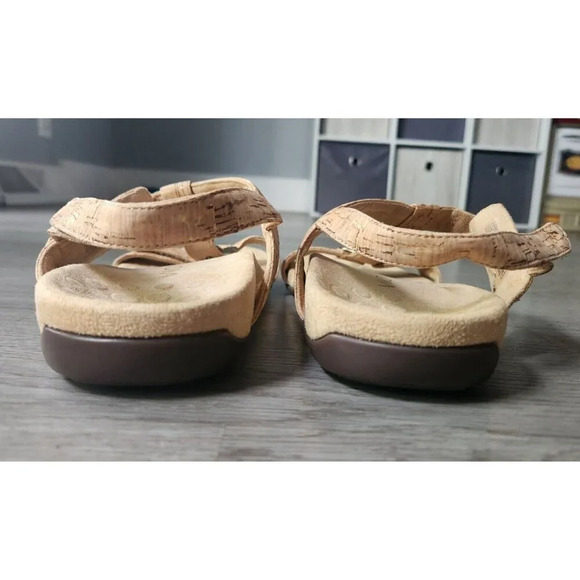 Vionic Ferra gold cork sandals goddess Greek comfort metallic woman size 10 - Picture 2 of 7
